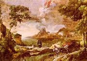 Gaspard Dughet Landscape with St.Augustine and the Mystery of the Trinity oil painting artist